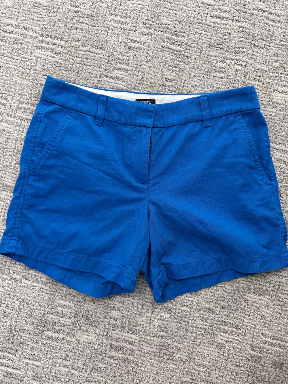 J. Crew Bright Blue Cotton Bermuda Shorts